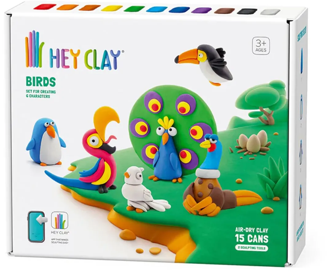 TM Toys Hey Clay Creatieve Plastic Set - 18 Stuks Multicolor - afbeelding 6 van 6