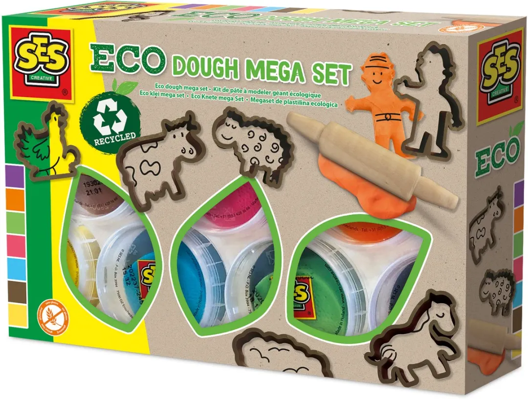 SES Creative Eco Klei Mega Set 7x90g