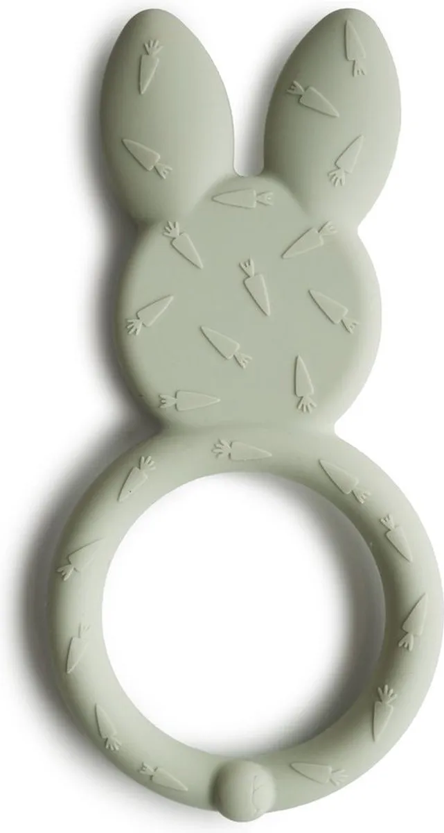 Mushie Bunny Bijtring Siliconen - Sage