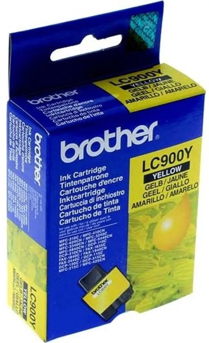 Brother LC-900Y Inktcartridge - Geel