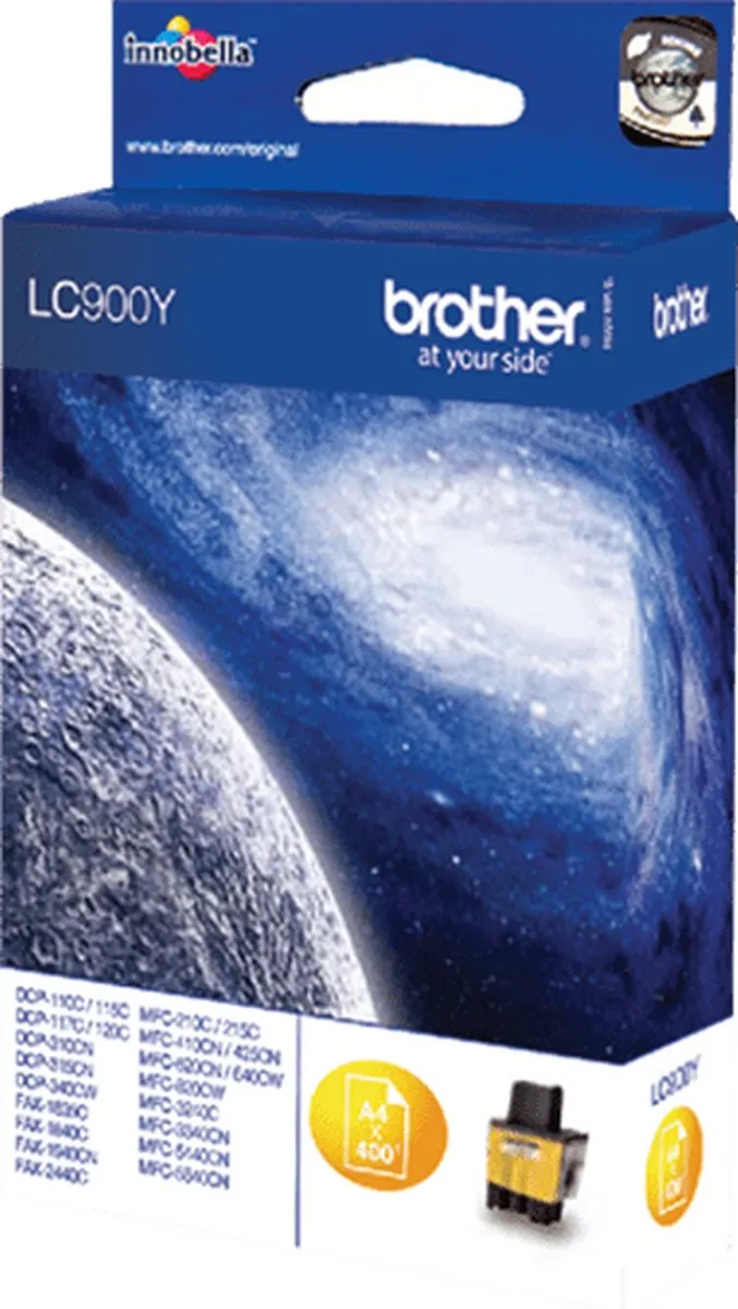 Brother LC-900Y Inktcartridge - Geel