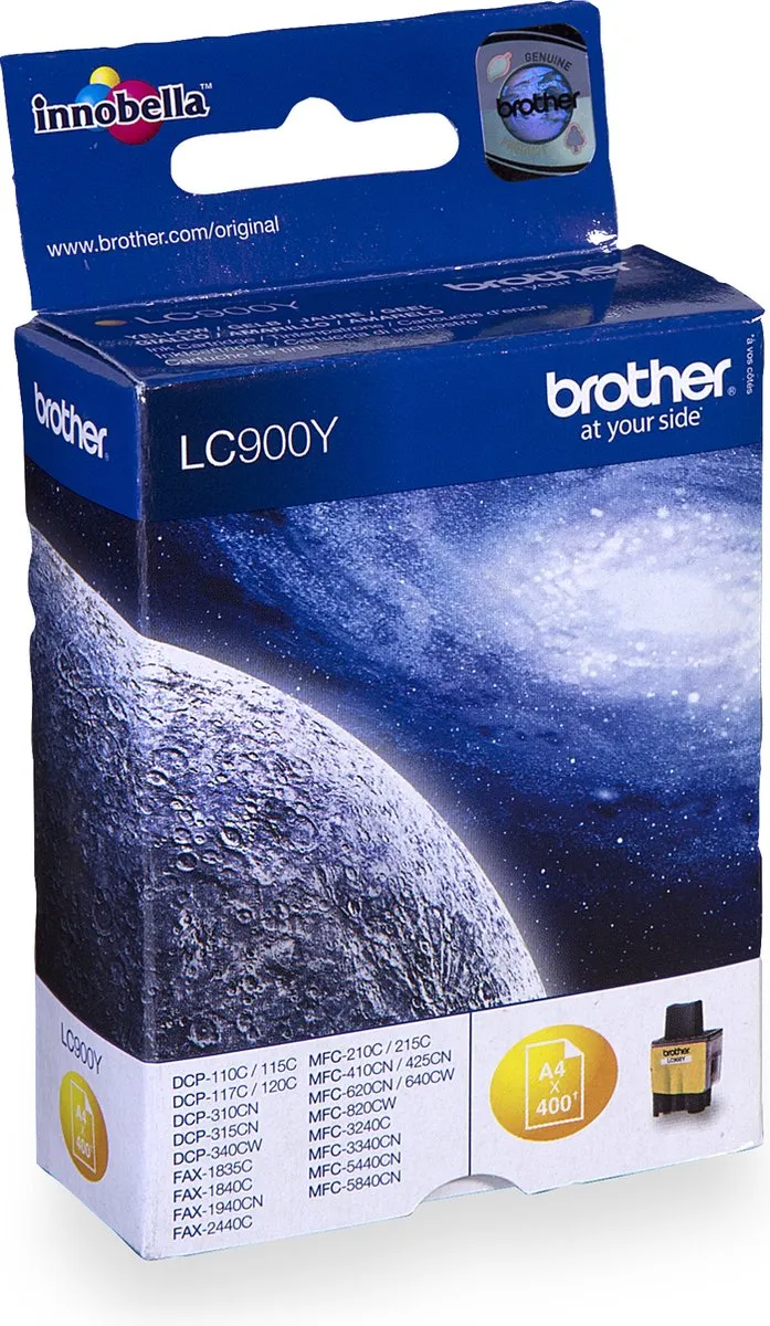 Brother LC-900Y Inktcartridge - Geel