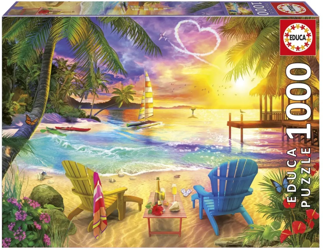 Educa Liefdesstrand Legpuzzel 1000 Stuks