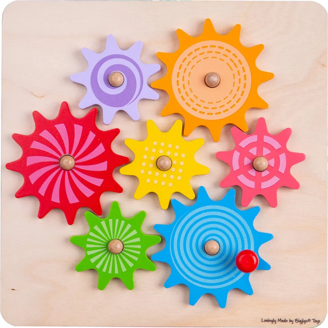 BigJigs Houten Tandwiel Puzzel BJ946 - 1000 Stuks - Meerkleurig