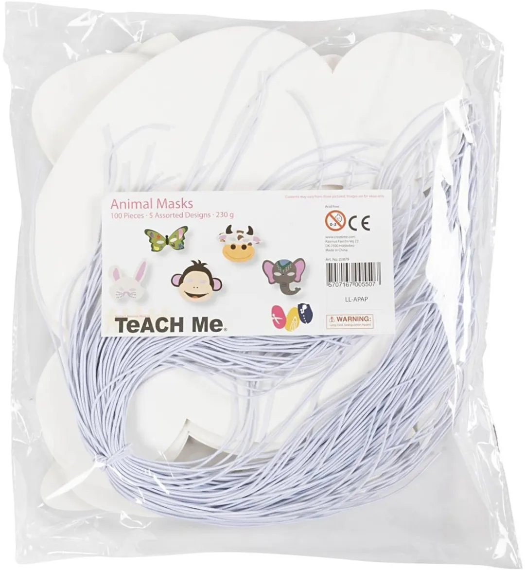 Creativ Company Dierenmaskers - 100 Stuks