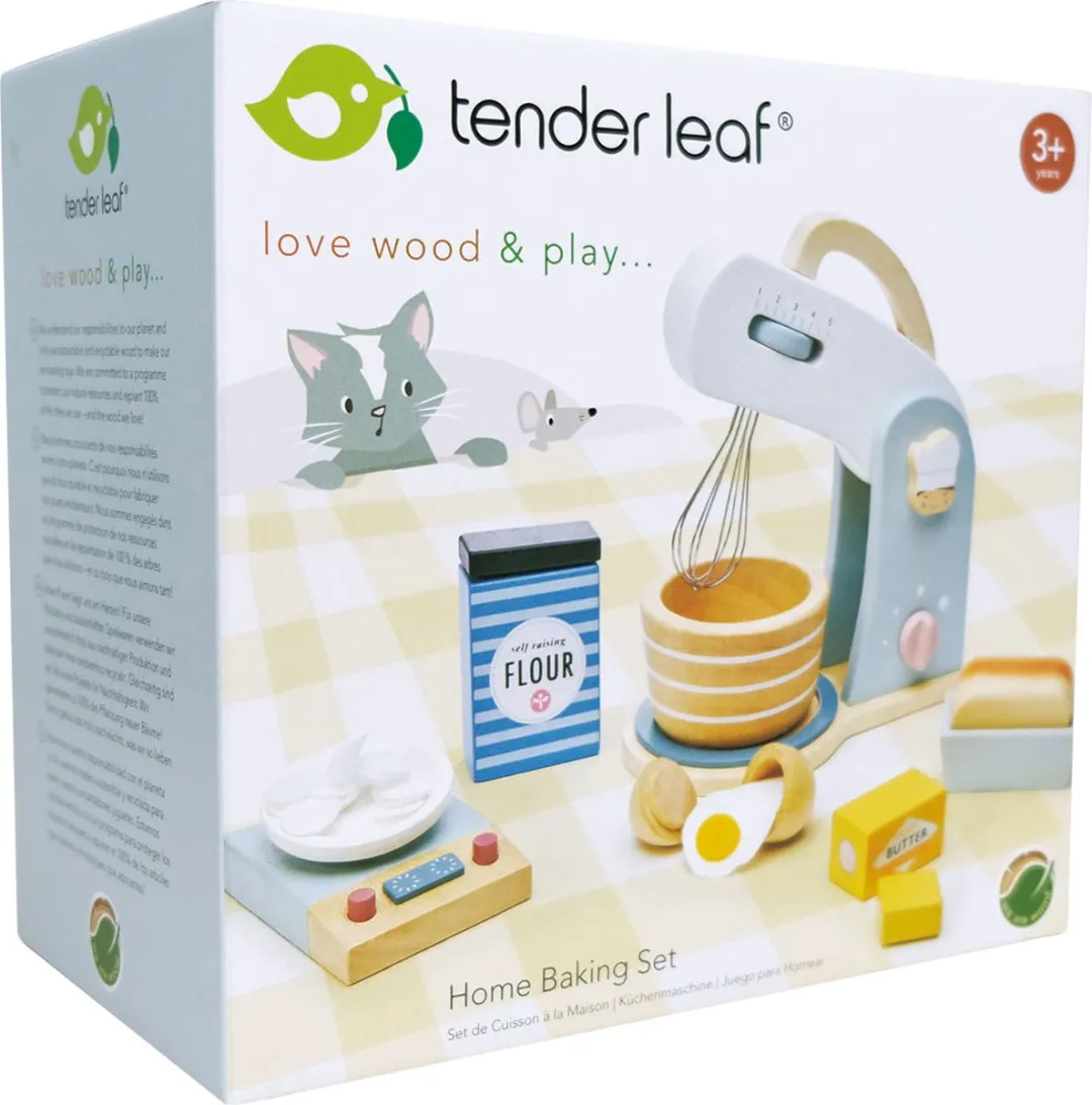 Tender Leaf Toys Home Baking Set - 28x21,5x27,5cm - Blauw