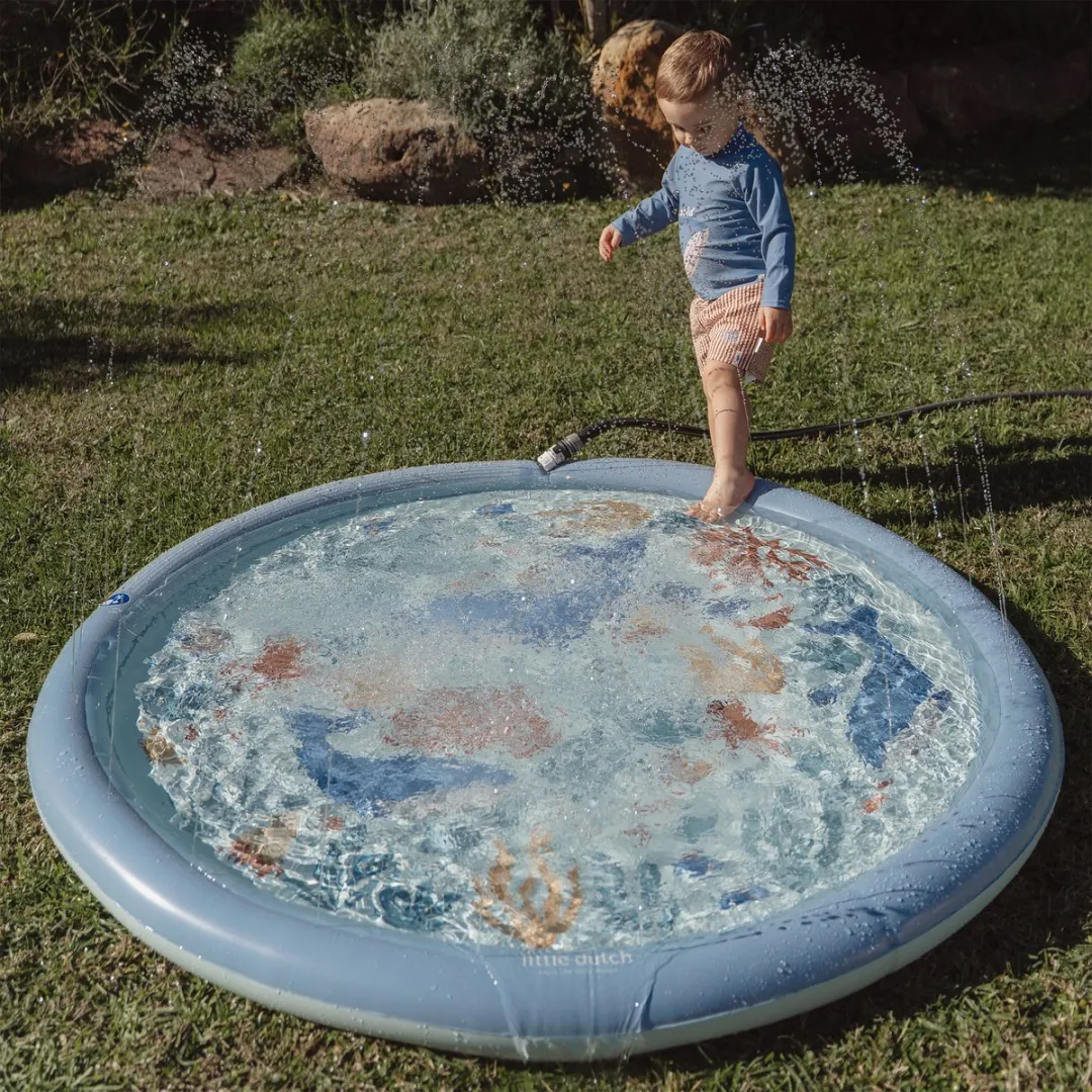Rubo Toys Little Dutch Ocean World Sprinklermat 150cm - Blauw