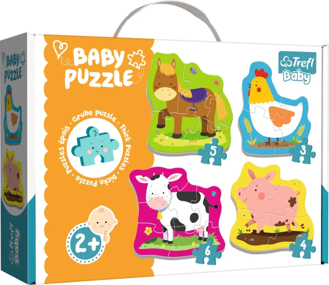 Trefl Boerderij 4-in-1 Puzzel 18 Stuks