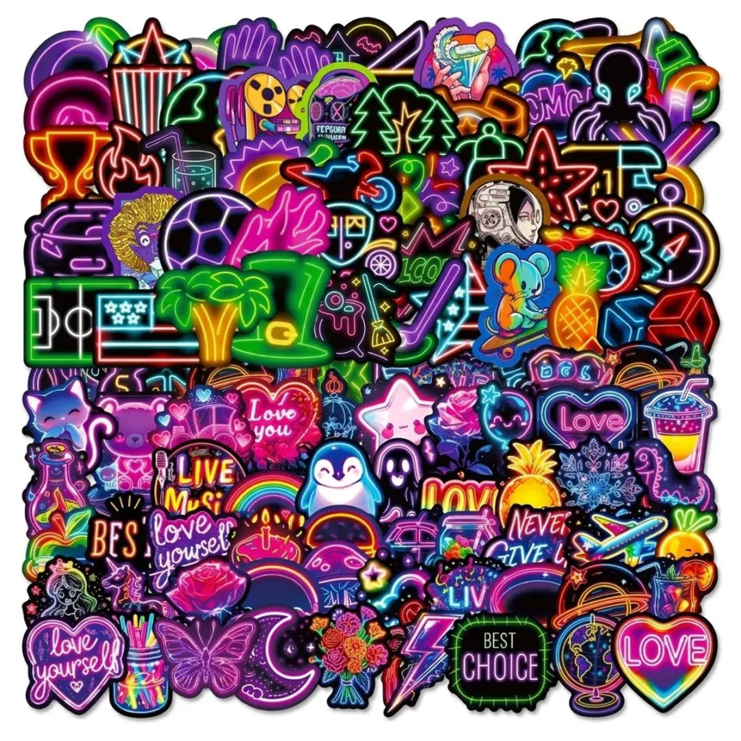 NUVEX Neon Graffiti Stickers