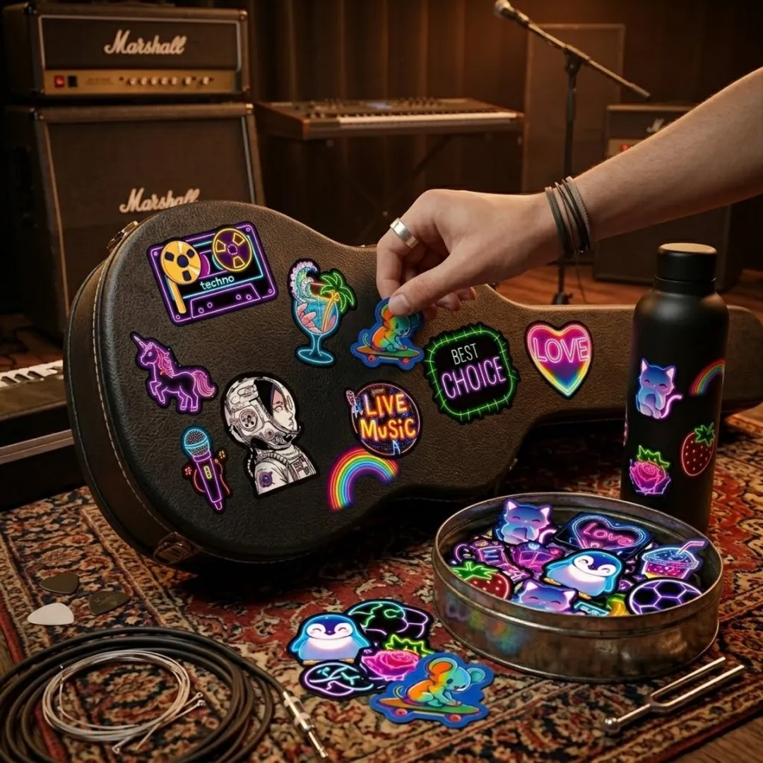 NUVEX Neon Graffiti Stickers - 100 Stuks - Multikleur