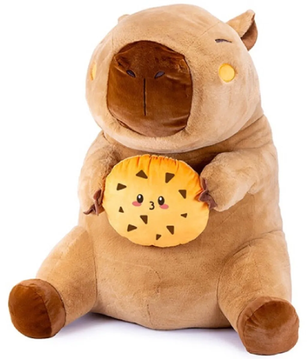 Topknuffels Capybara Koekje Pluche Knuffel XL 65cm