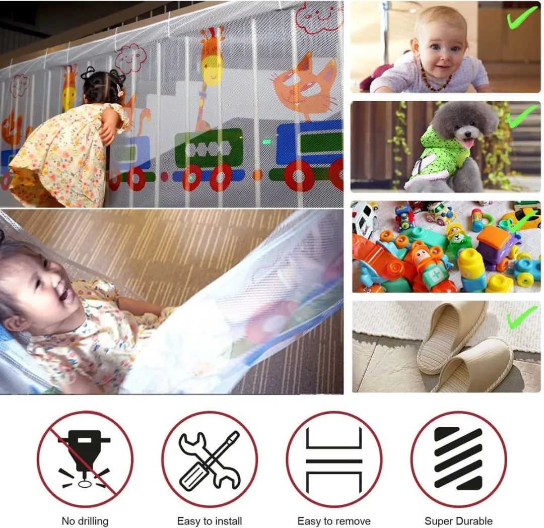 3M Veiligheidsnet Trappen 300x78cm - Wit