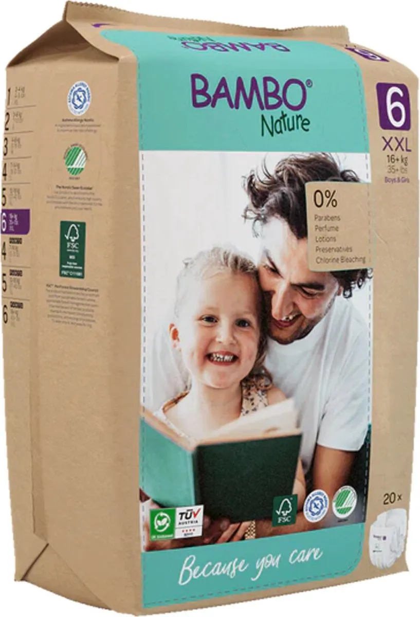 BAMBO Nature Luiers Maat 6 16-30kg - 40 Stuks