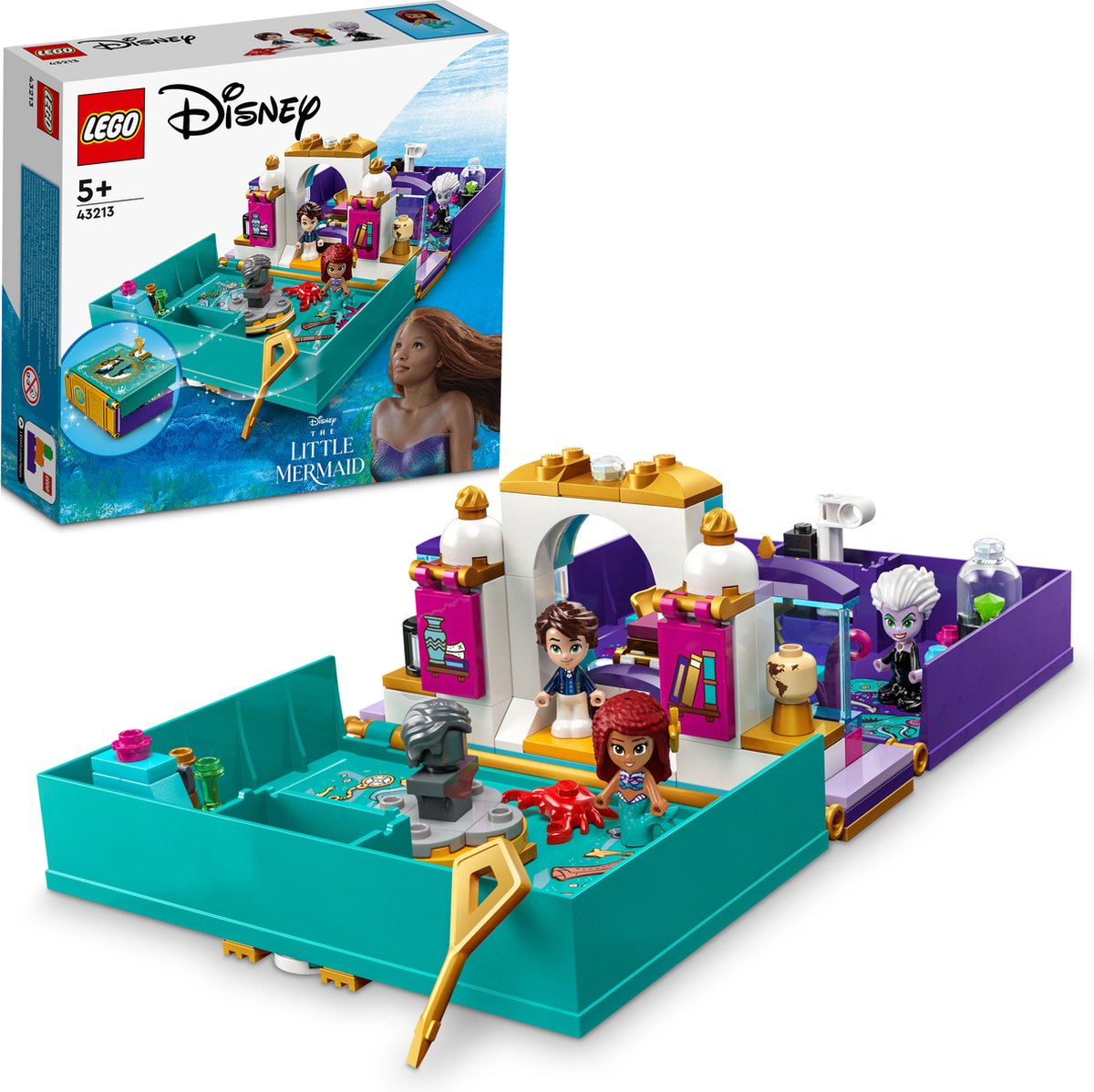 LEGO Disney Princess De Kleine Zeemeermin Verhalenboek Speelgoed - 43213