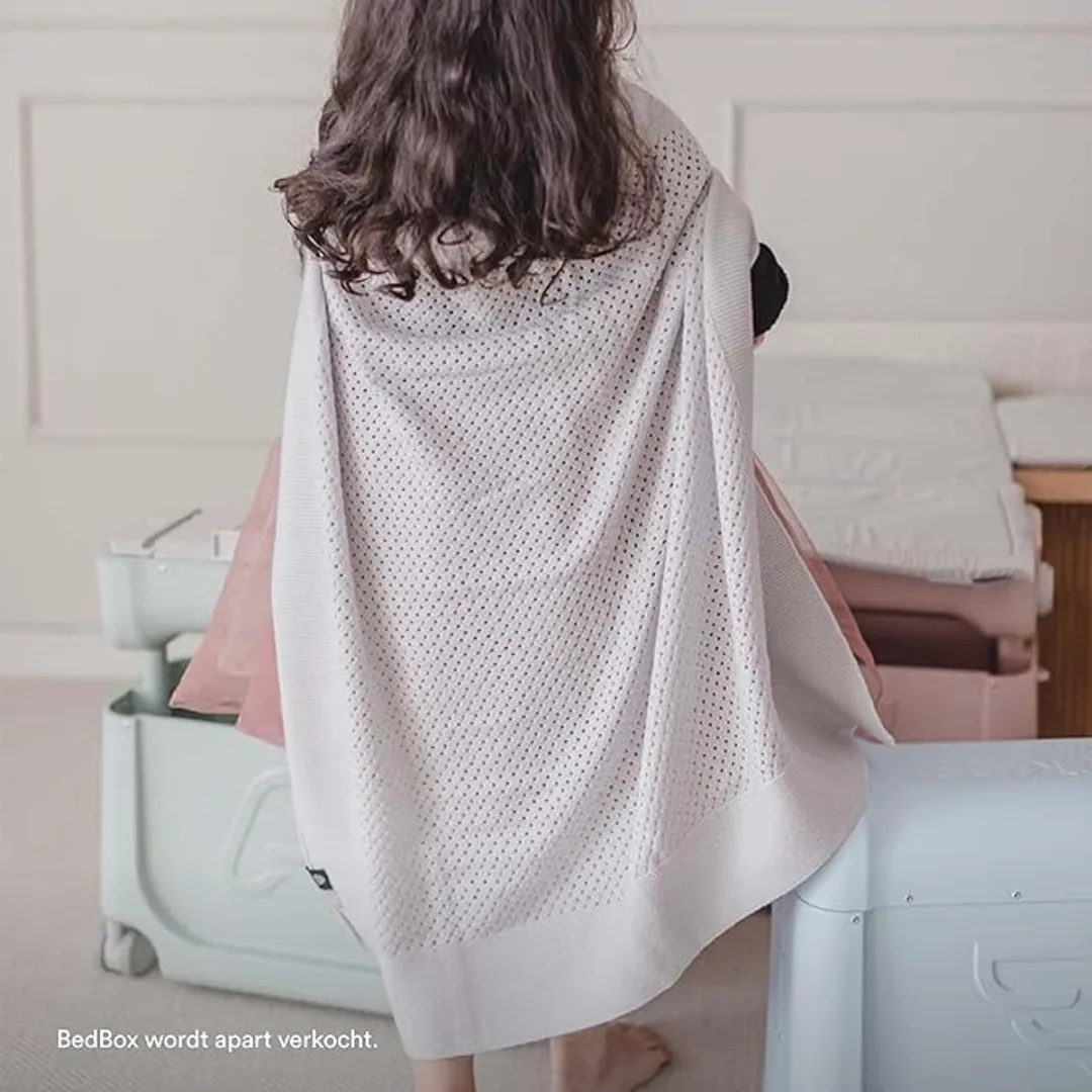 Stokke JetKids Merinowol Deken - 80x80cm - Pebble Grey
