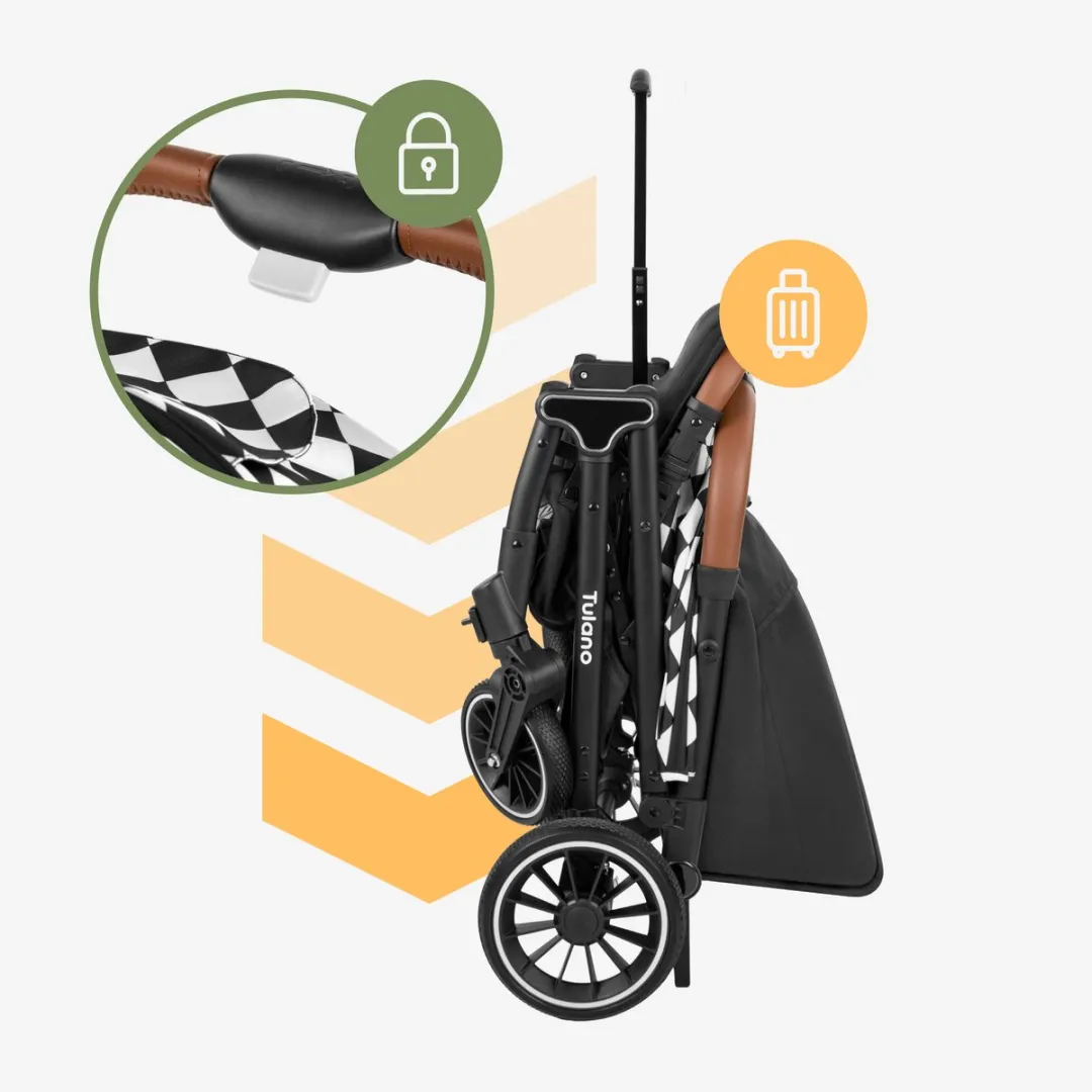 Tulano Lagos 35 Buggy - 15kg - XXL Zonnekap - Zwart