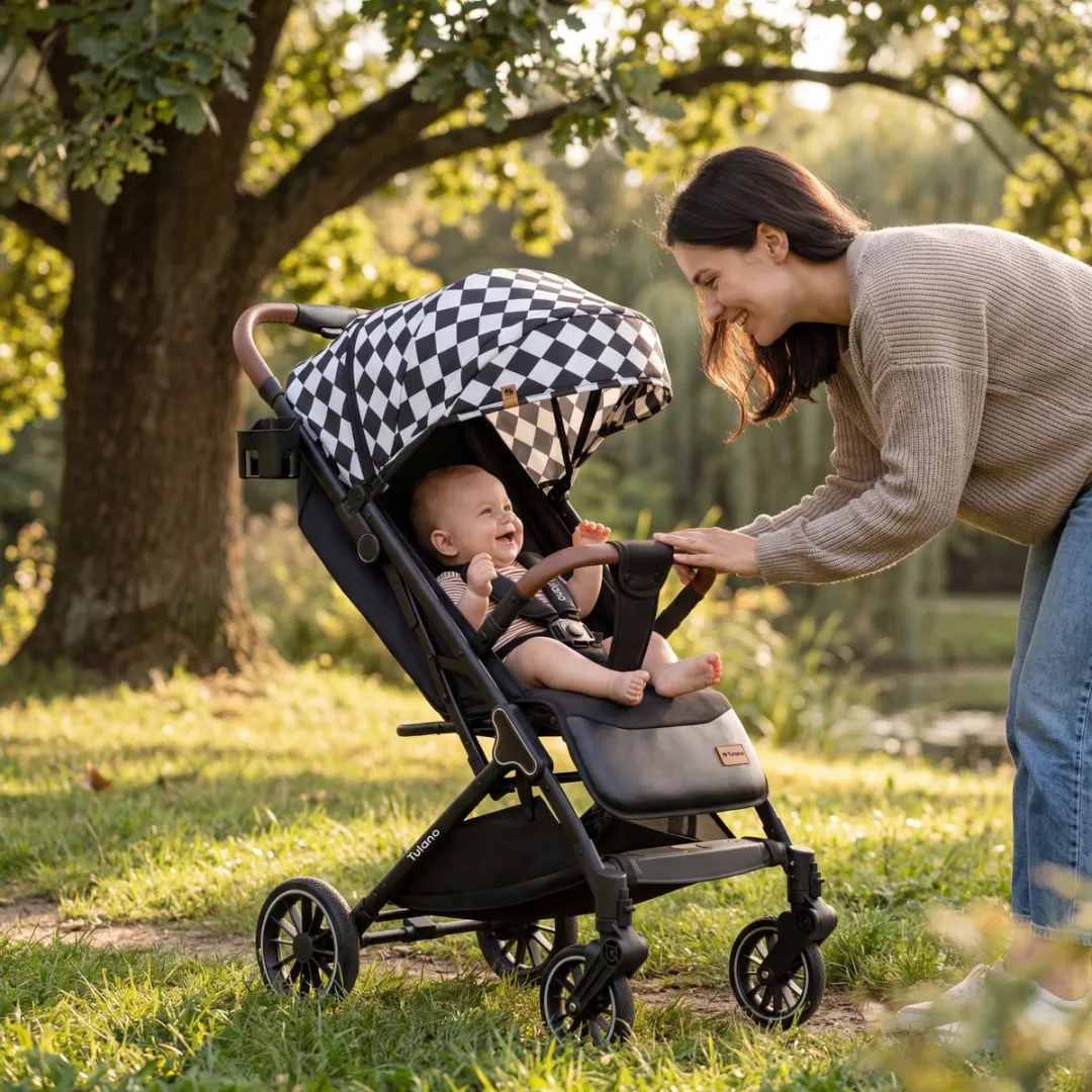 Tulano Lagos 35 Buggy - 15kg - XXL Zonnekap - Zwart