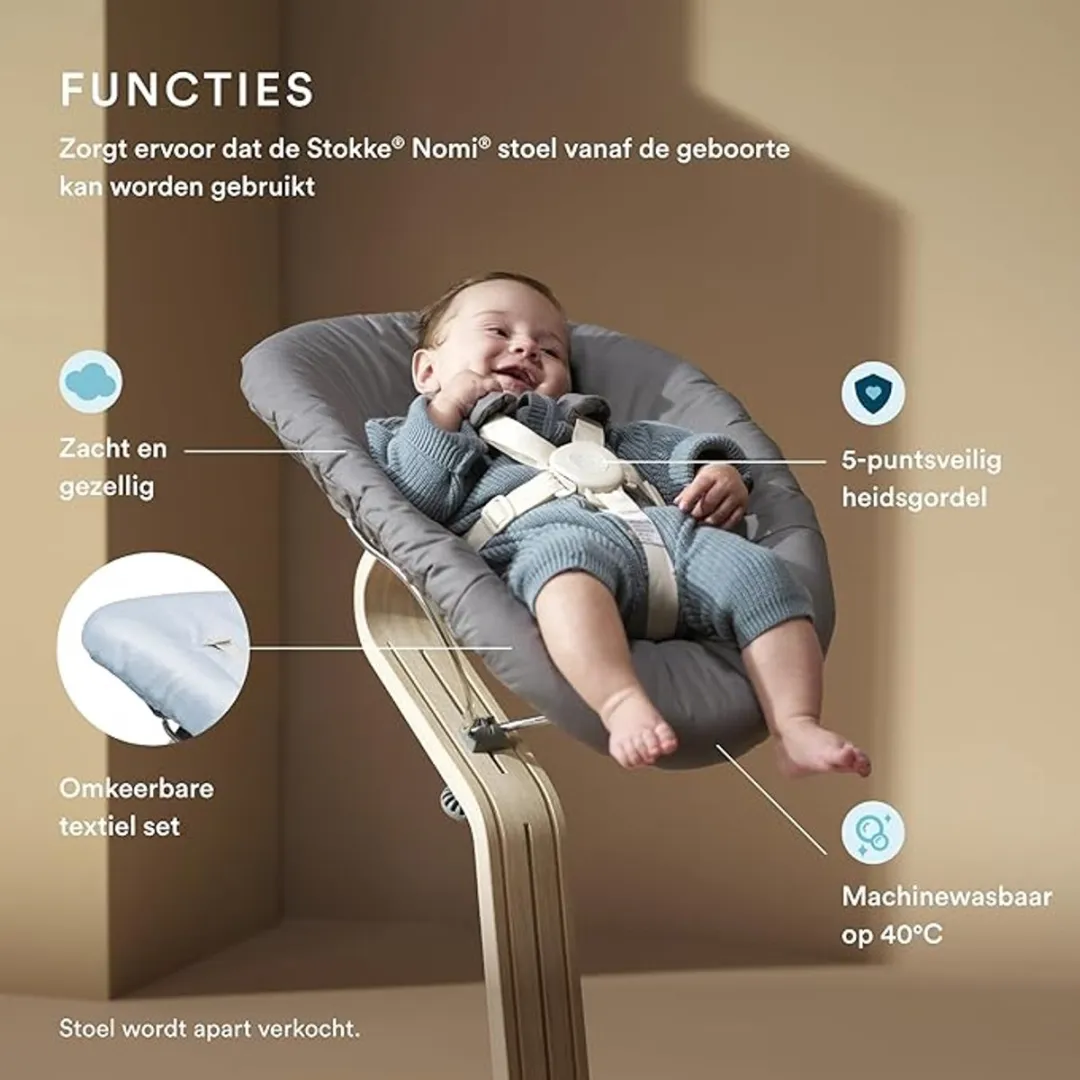 Stokke Nomi Newborn Set - Black/Grey Blue