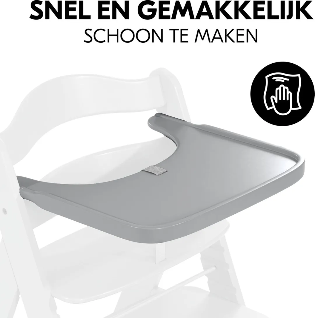 Hauck Alpha Wooden Tray - Kinderstoel - Grijs - afbeelding 6 van 6