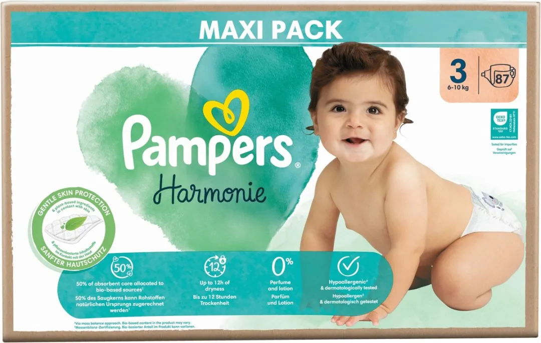 Pampers Harmonie Maat 3 Luier - 100 Stuks