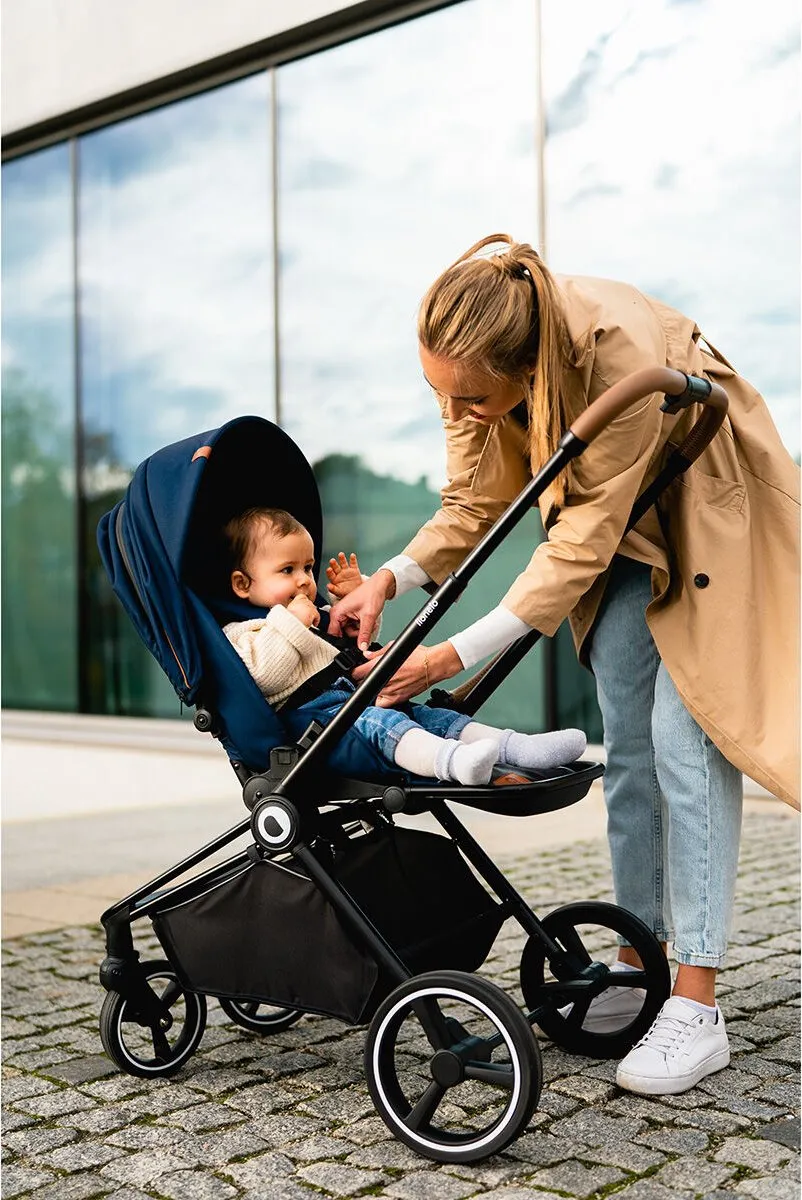 Lionelo Mika 3-in-1 Kinderwagen - Blauw - All-terrain