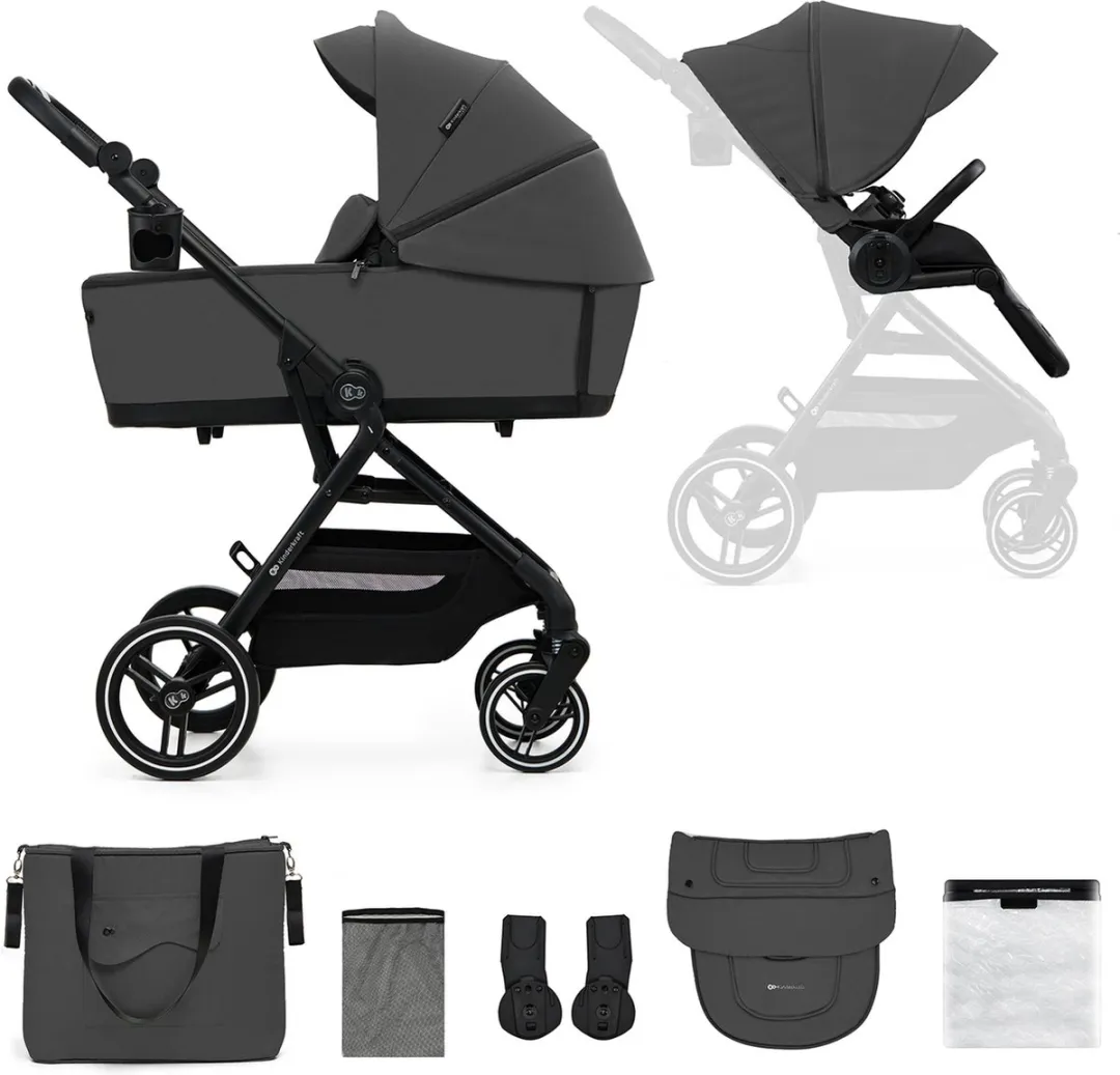 KinderKraft YOXI 2-in-1 Kinderwagen Grijs