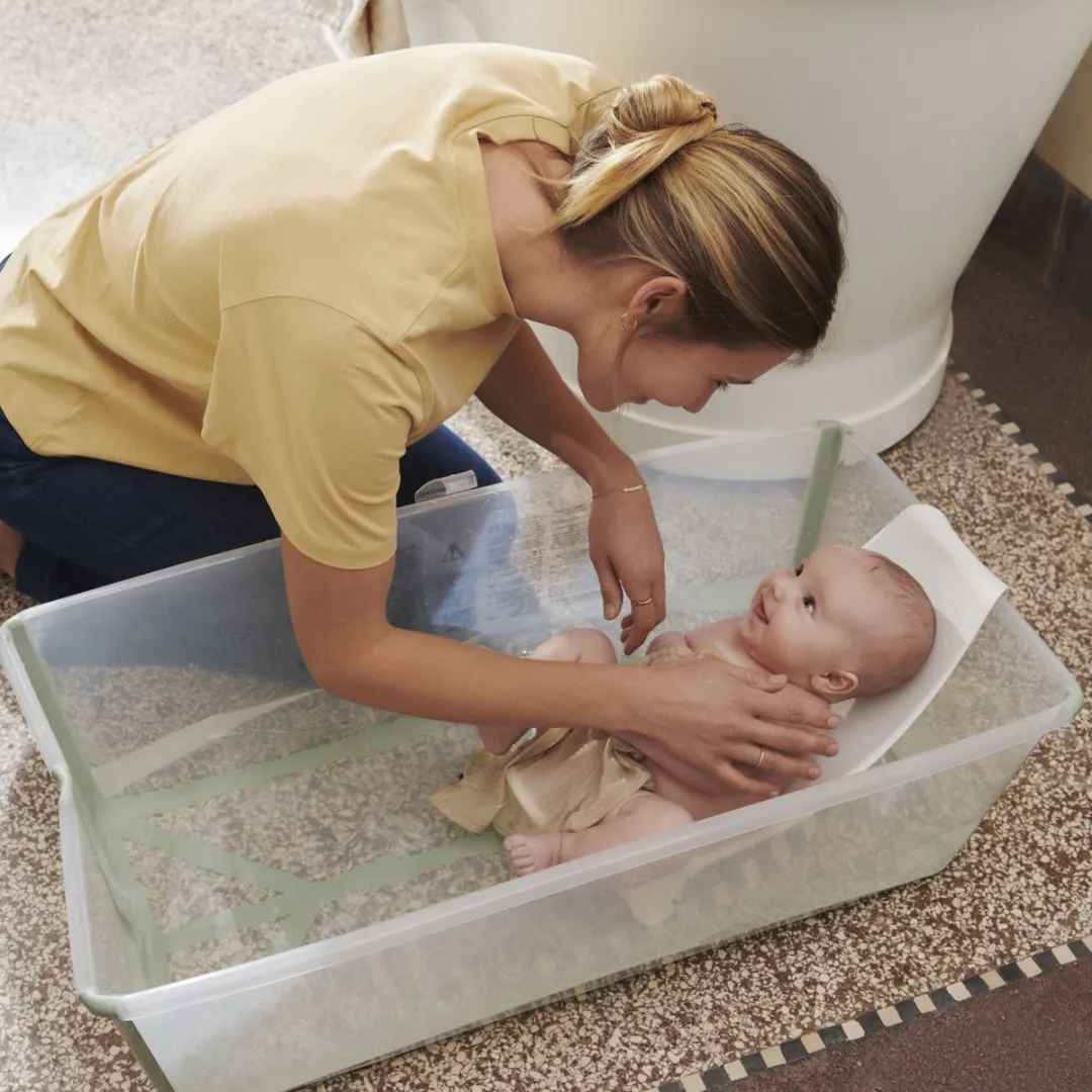 Stokke Flexi Bath XL Babybad - Ocean Blue - met pasgeborenensteun