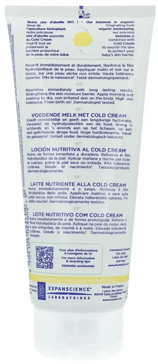 Mustela Cold Cream Lichaamsmelk 200ml
