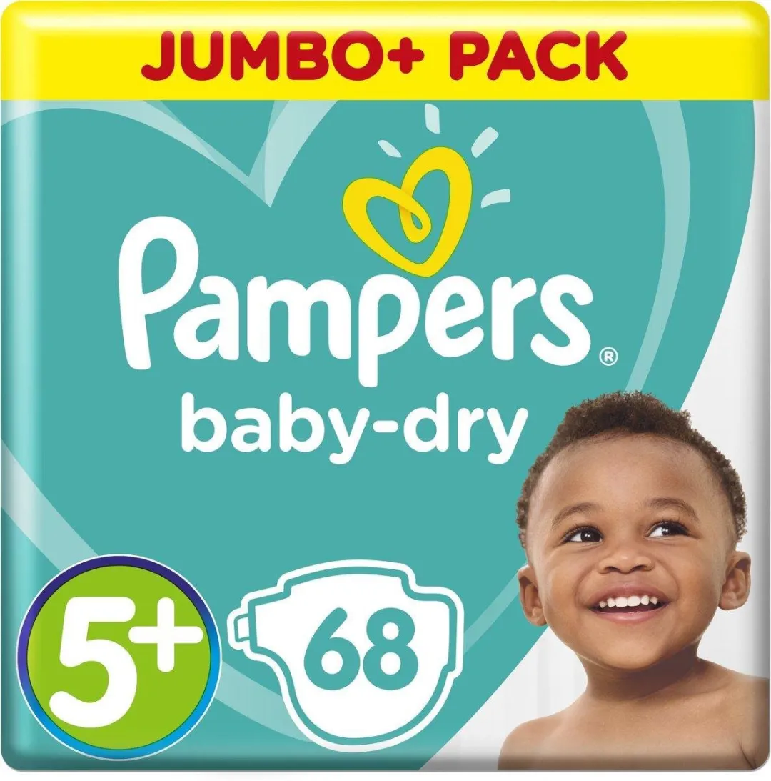 Pampers Baby Dry Luiers Maat 5+ - 136 Stuks