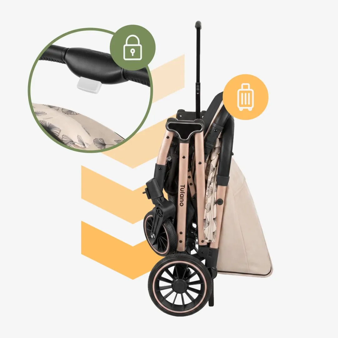 Tulano Lagos 35 Buggy - XXL Zonnekap - Beige/Goud