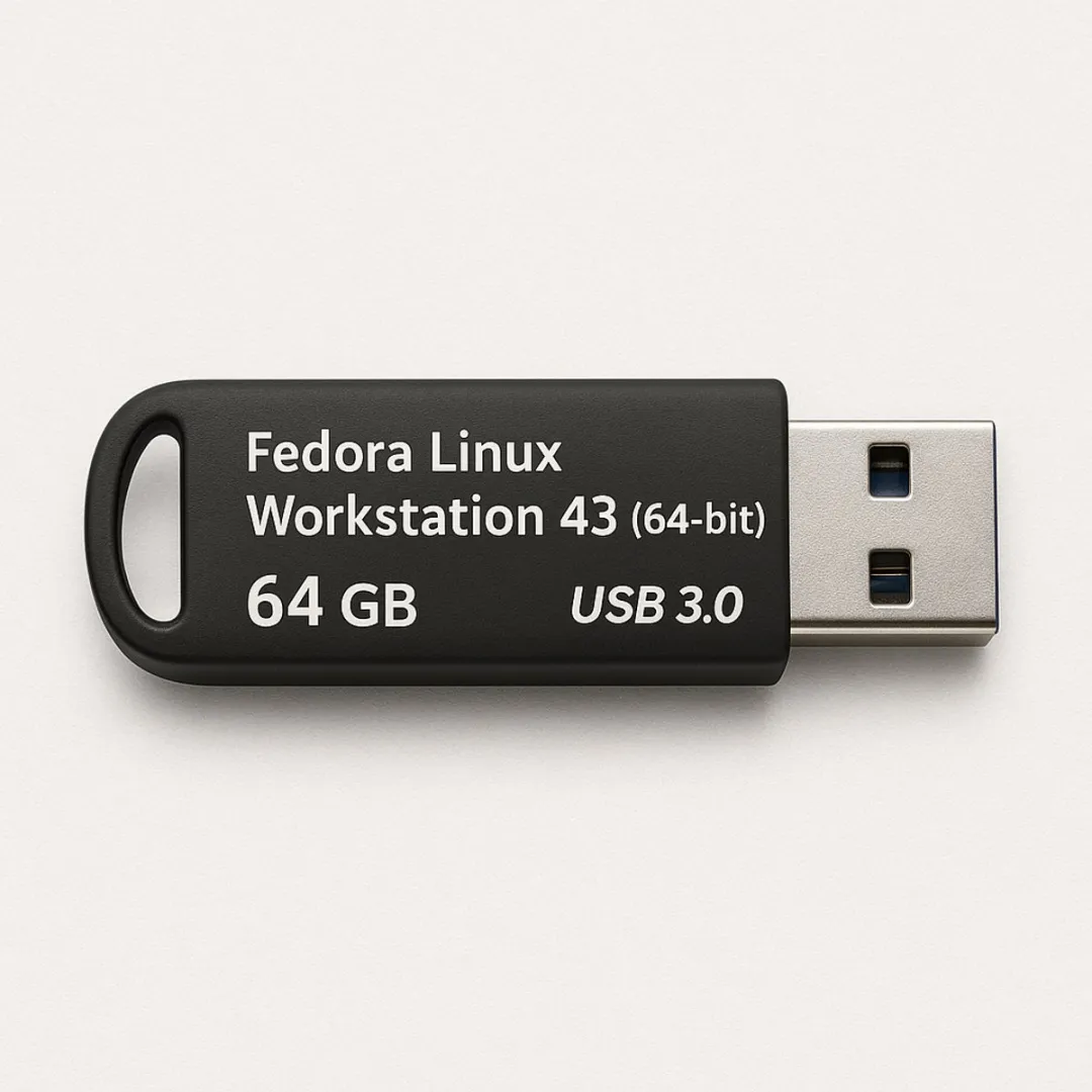 Kingston Fedora Linux Workstation 43 Live Installatiestick 64GB