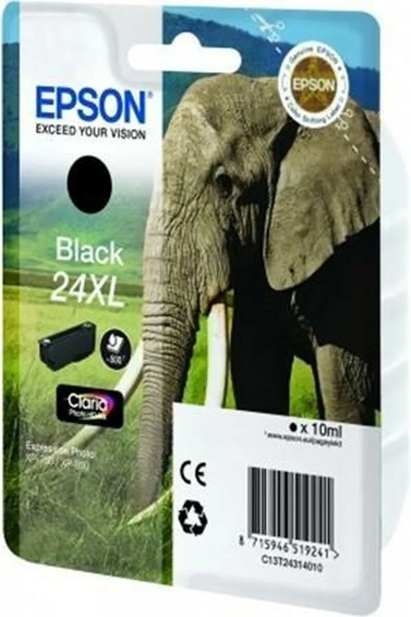 Epson 24XL T2431 Inktcartridge - Zwart - 500 pagina's