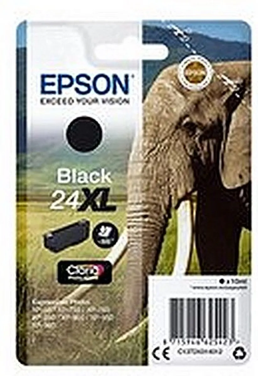Epson 24XL T2431 Inktcartridge - Zwart - 500 pagina's