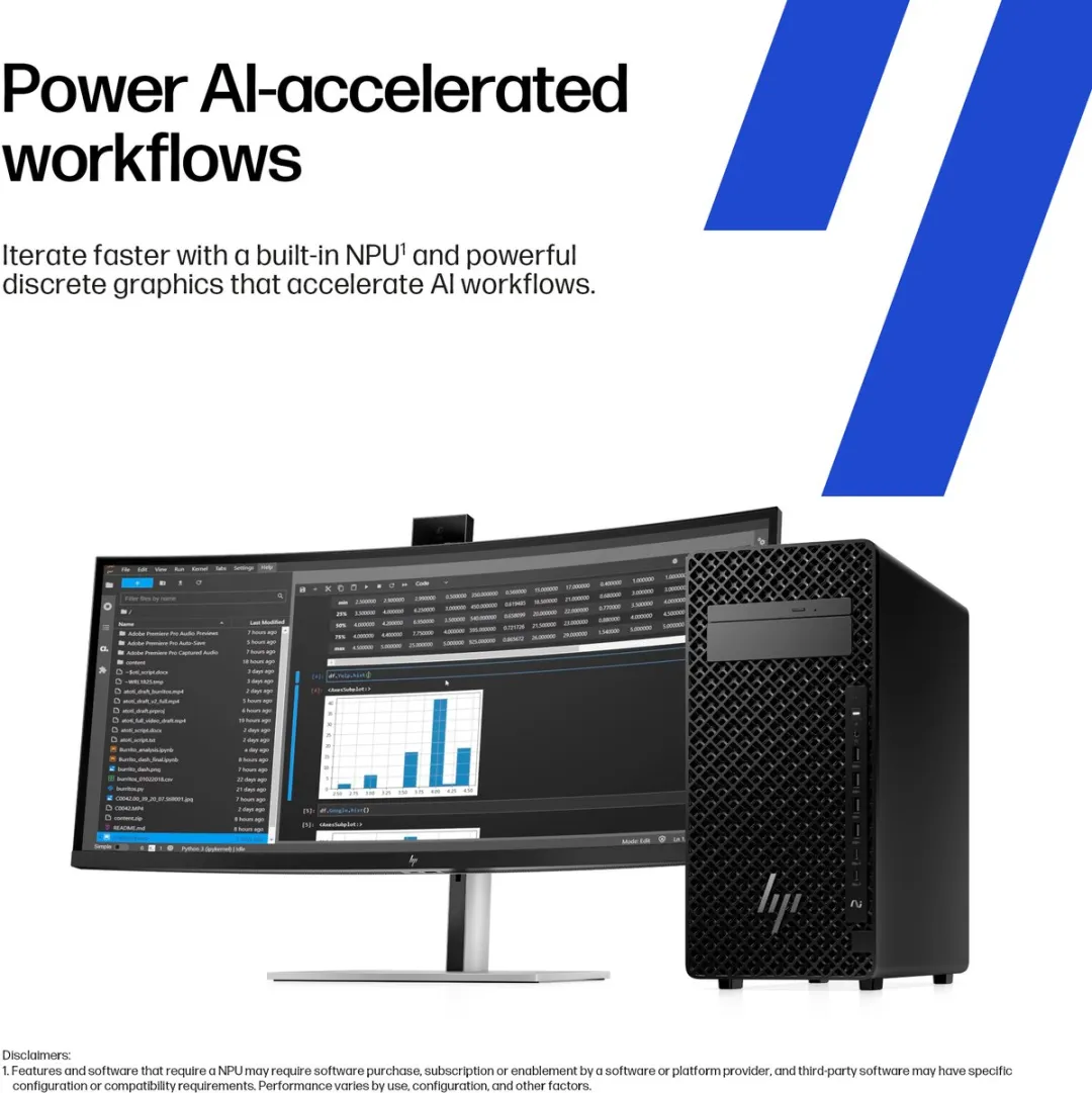 HP Z2 Tower G1i Workstation - Intel Core Ultra 9 285 - 32GB DDR5 - 1TB SSD - Windows 11 Pro AI
