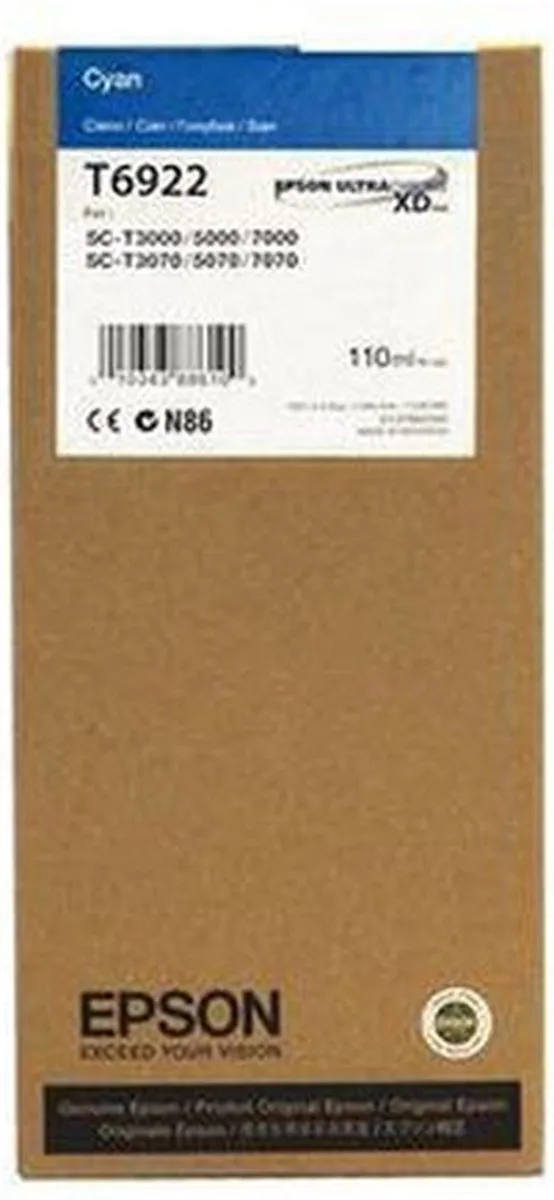 Epson T692200 Inktcartridge Cyaan 110ml