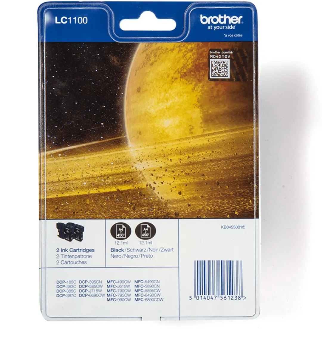 Brother LC-1100BKBP2DR Inktcartridge