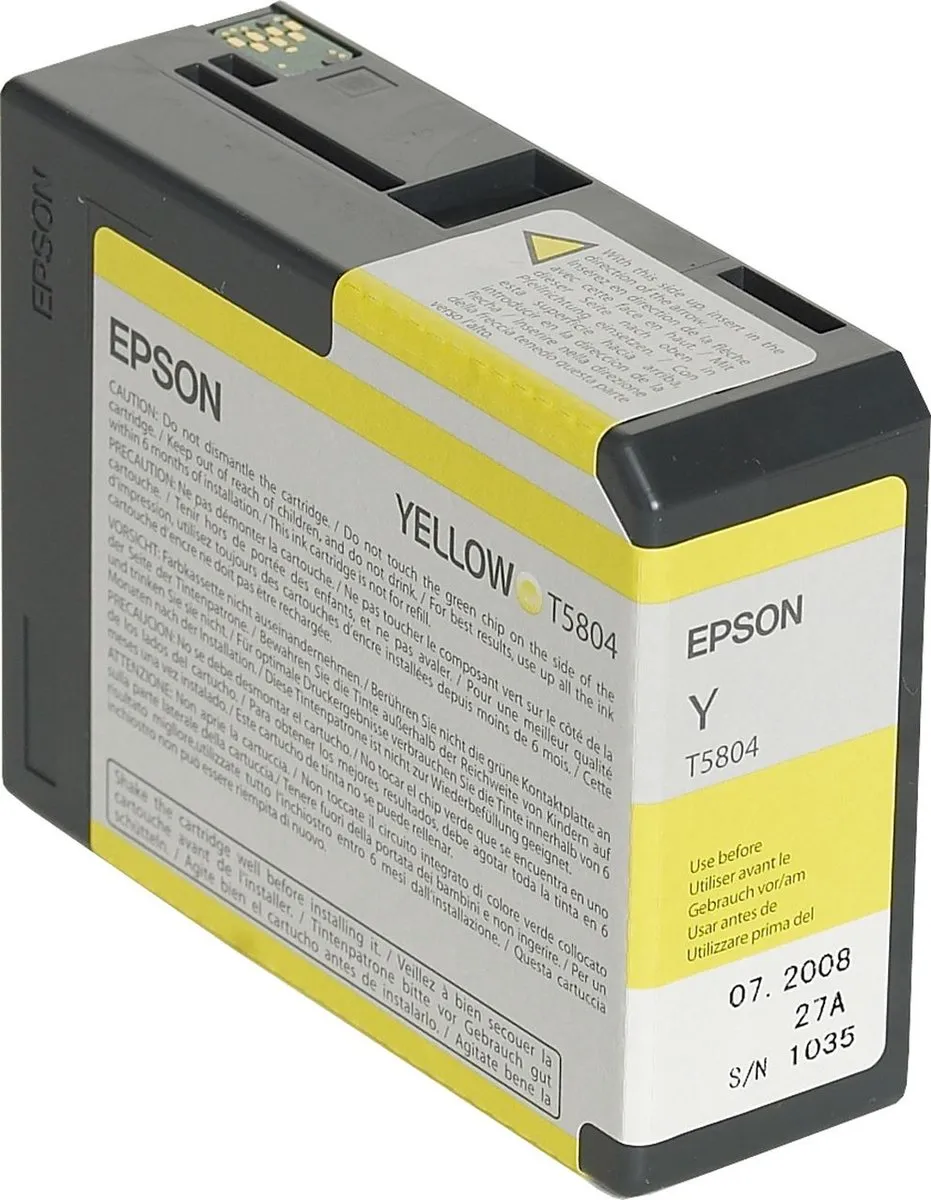 Epson T5804 Inktcartridge Geel - 80ml