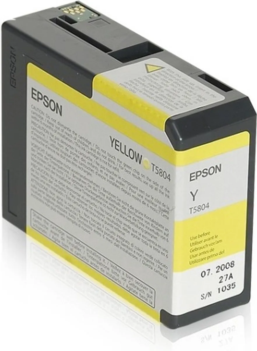 Epson T5804 Inktcartridge Geel - 80ml