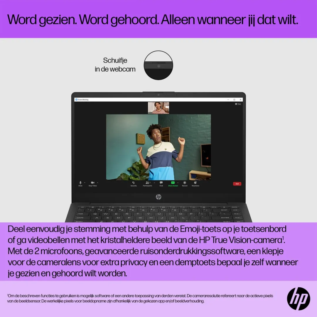 HP 14-em0636nd Laptop 14" Full HD - 8GB RAM 256GB SSD - Zwart