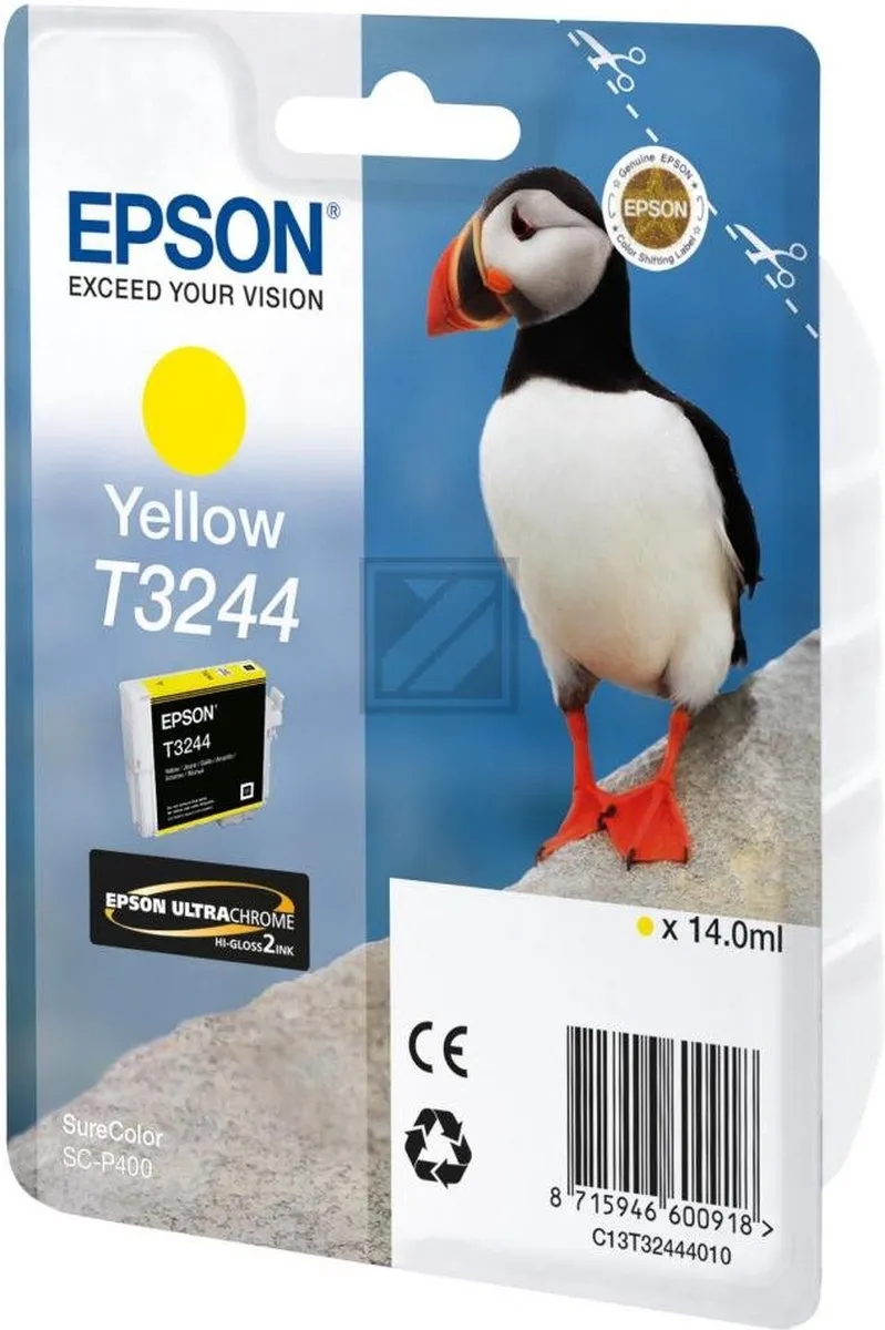 Epson T3244 Geel Inktcartridge C13T32444010
