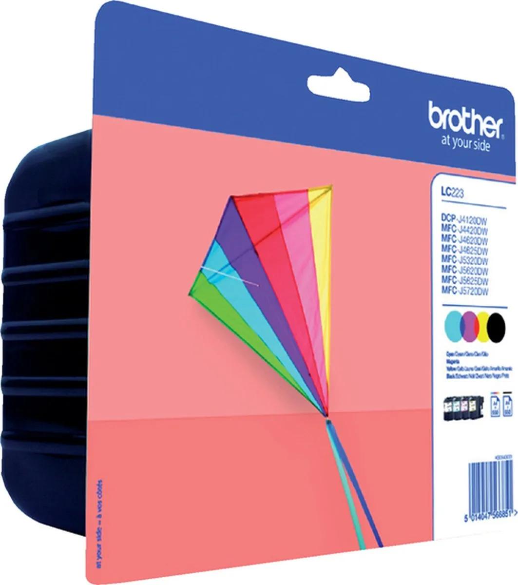 Brother LC-223VALBP Inktcartridge - 4 Stuks (Zwart + 3 Kleuren)