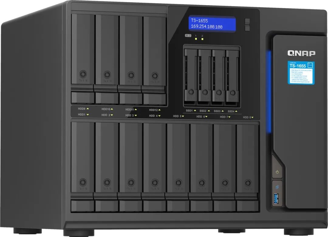 QNAP TS-1655-8G RAID Controllerkaart - 16 Sloten - 10Gbps