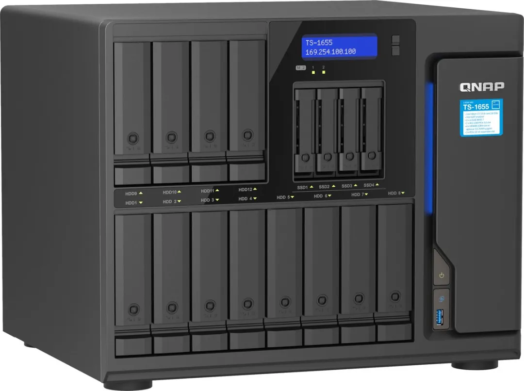 QNAP TS-1655-8G RAID Controllerkaart - 16 Sloten - 10Gbps