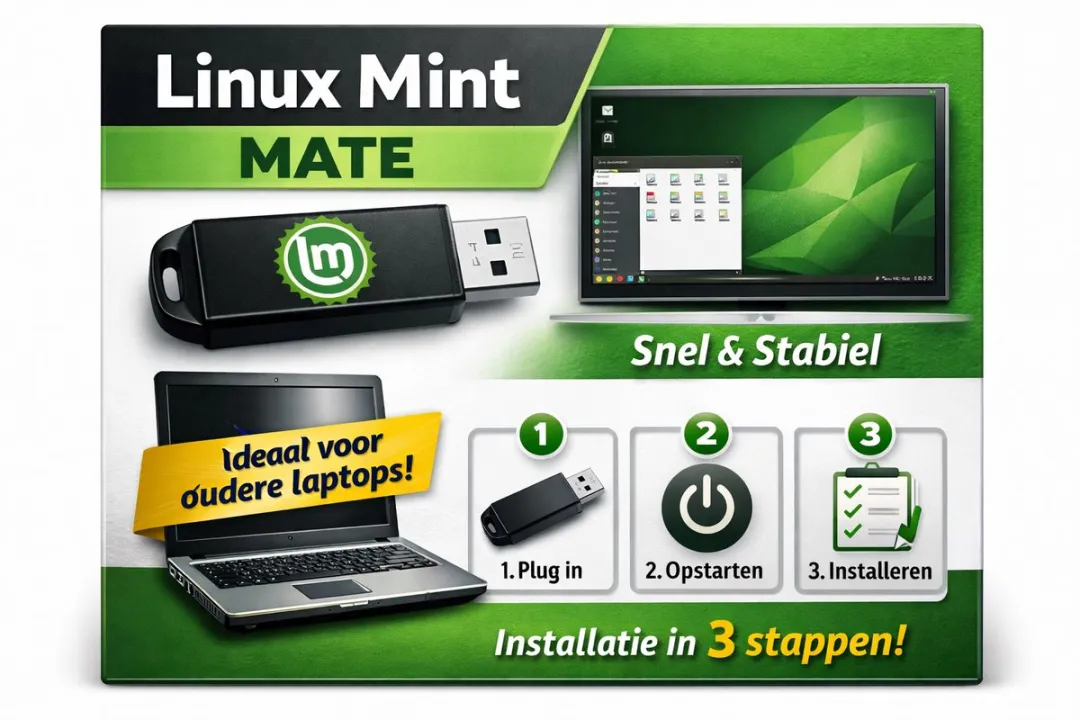 Kingston Linux Mint MATE Installatie USB 64GB