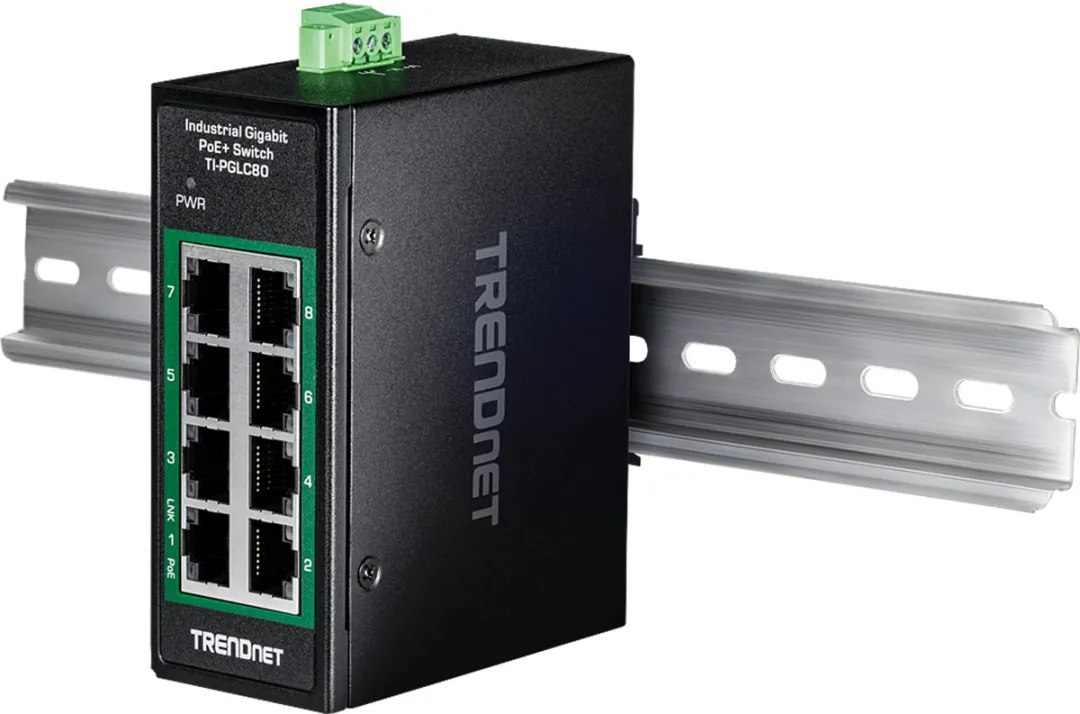 Trendnet TI-PGLC80 Unmanaged PoE Netwerkswitch - Zwart