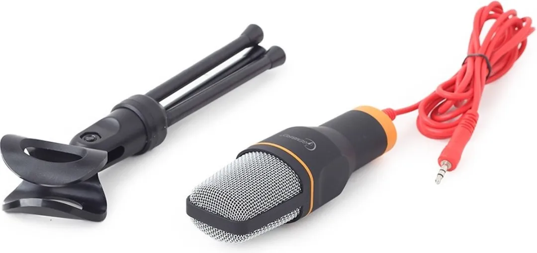 Gembird Microfoon met tripodstandaard - Zwart