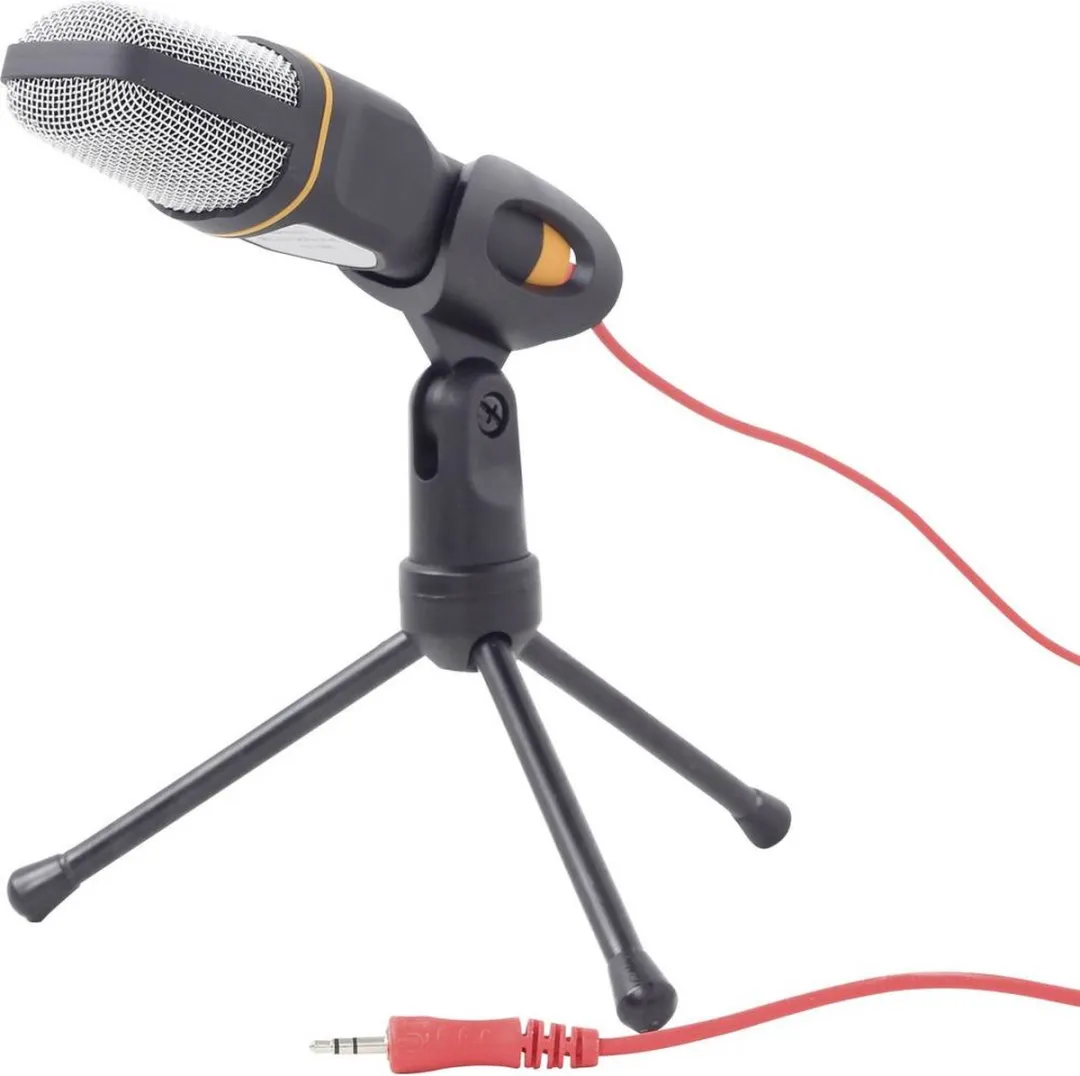 Gembird Microfoon met tripodstandaard - Zwart