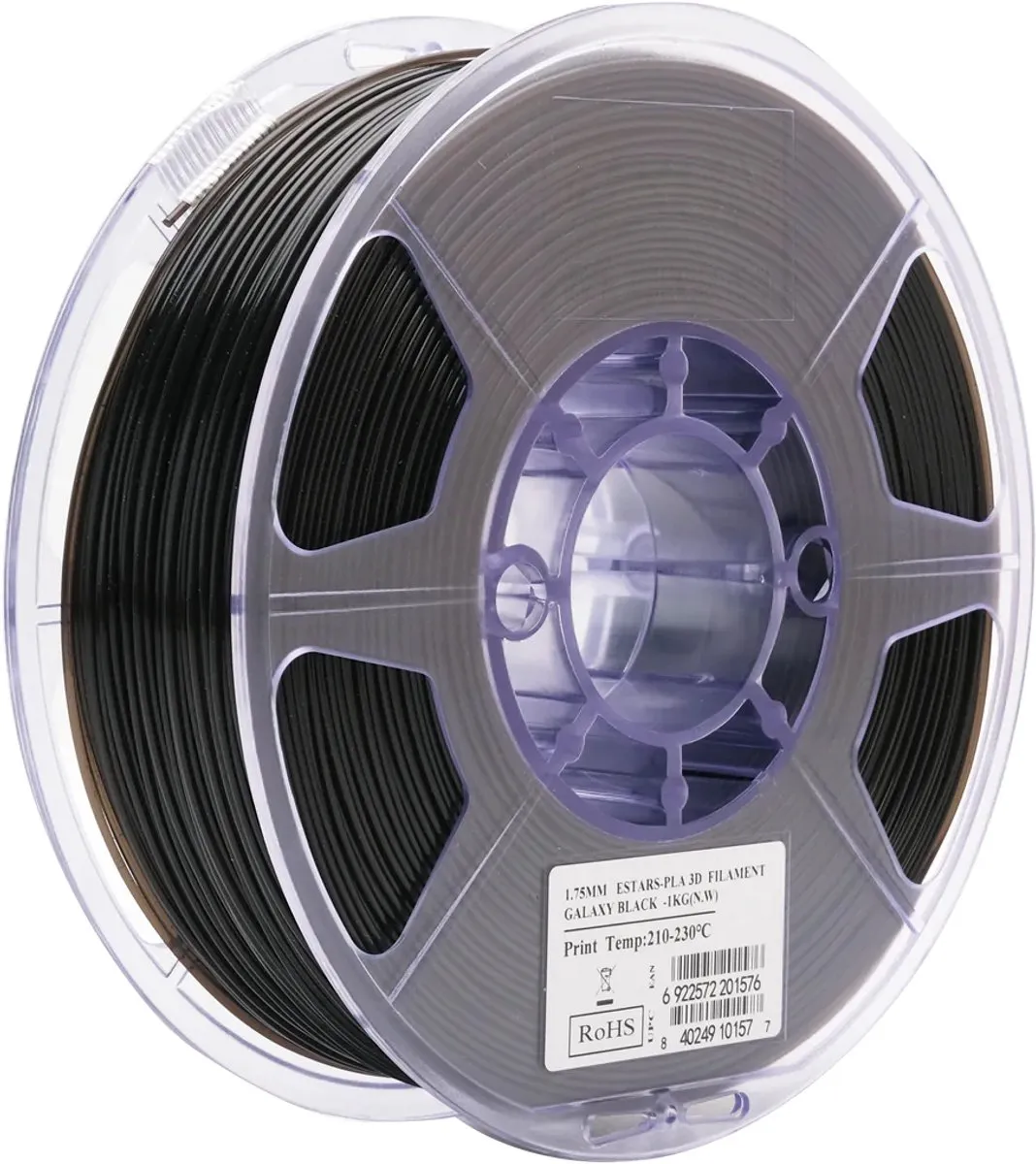 ESUN eStars PLA Galaxy Zwart 1kg - 1.75mm
