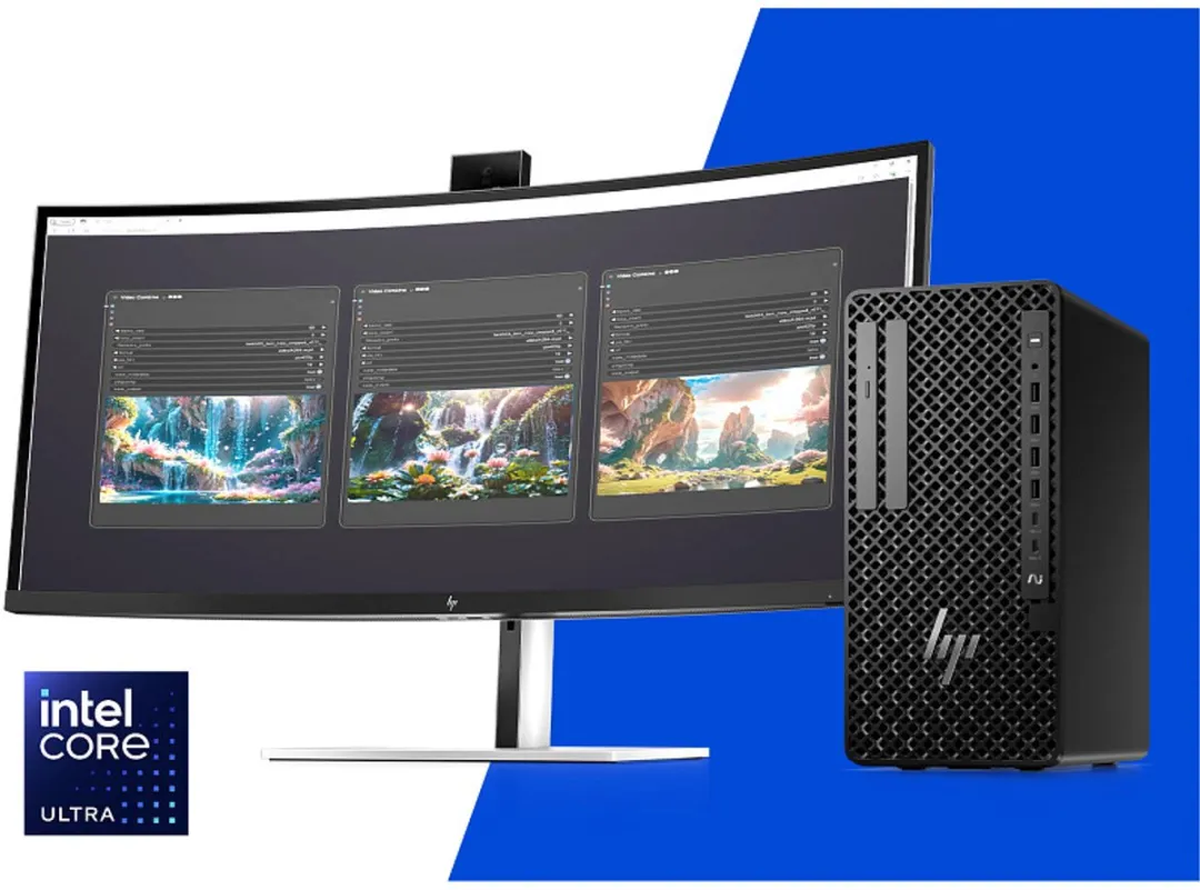 HP Z1 G1i Workstation - Intel Core Ultra 9 285 - 64GB RAM - 1TB SSD - Zwart