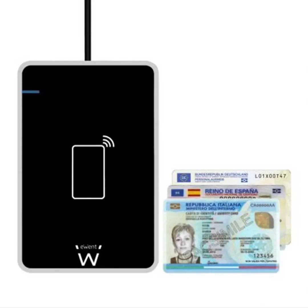 Ewent EW1053 Magnetische Kaartlezer - USB - Zwart - afbeelding 2 van 5